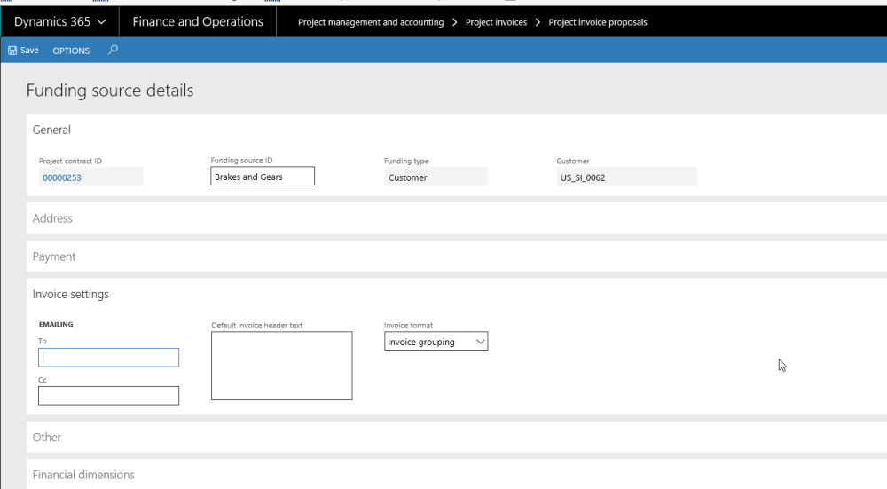 Project Invoice Format