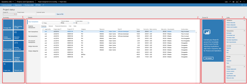 Project Status Workspace