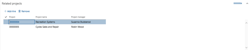 Related Projects Tab