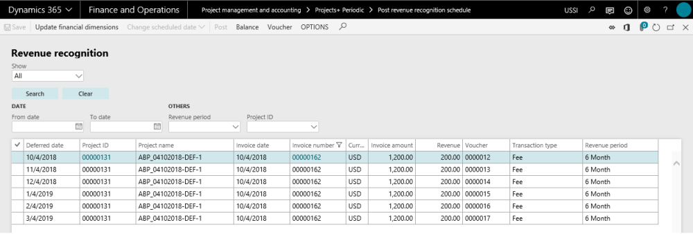 Revenue Transactions