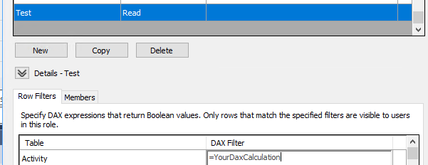 Row Filters