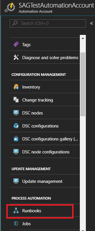 Process Automation Runbooks