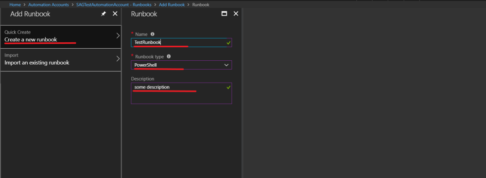 Process Automation Runbooks