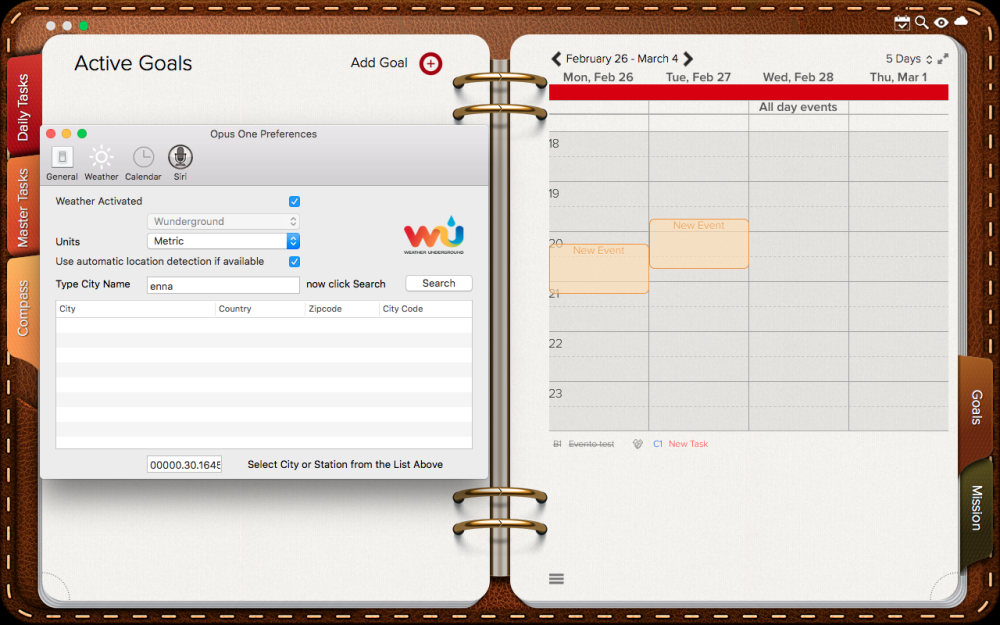 weather set up Opus One weather set up Opus One