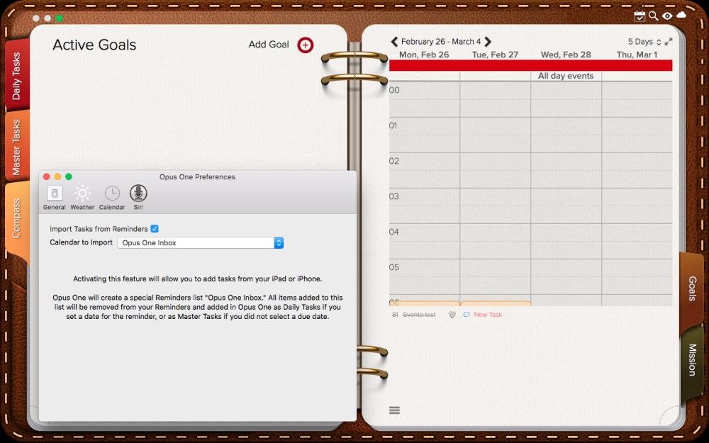 reminders Opus One reminders Opus One