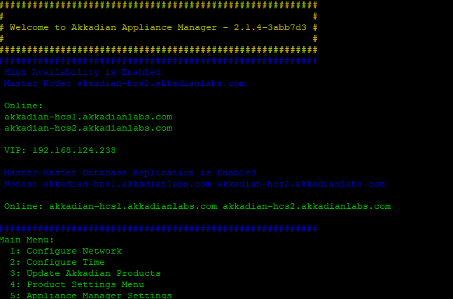 2.3.1 Enable High Availability Akkadian Provisioning Manager