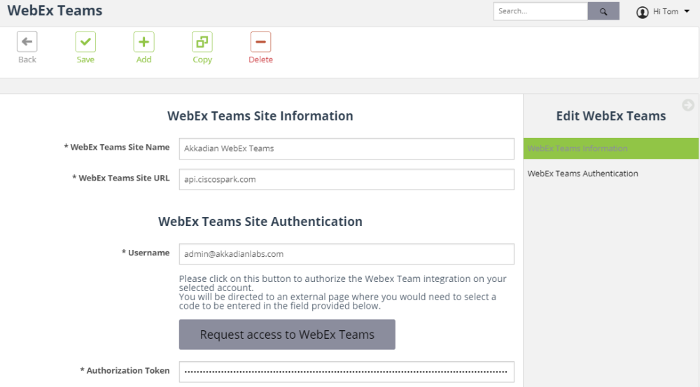 webex teams outlook integration