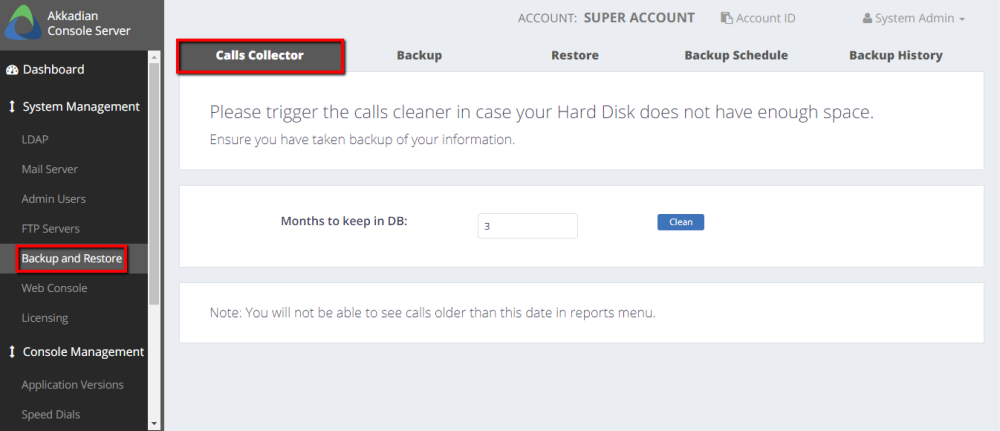 Clean Db Desktop 4.8 Manage DB Cleaning - Akkadian Console Server - 4.0.0