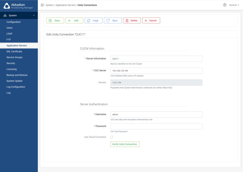 CUC Integration - Akkadian Provisioning Manager Administration Guide - 5.0