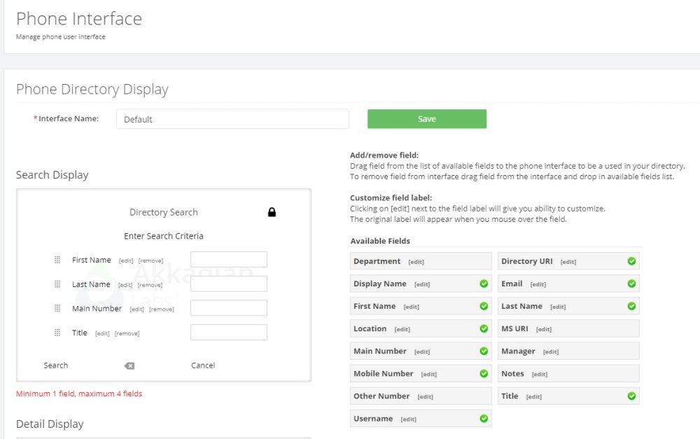 Directory Interface 4.6.1 Edit Directory Interface - Akkadian Contact Manager - 4.0.0