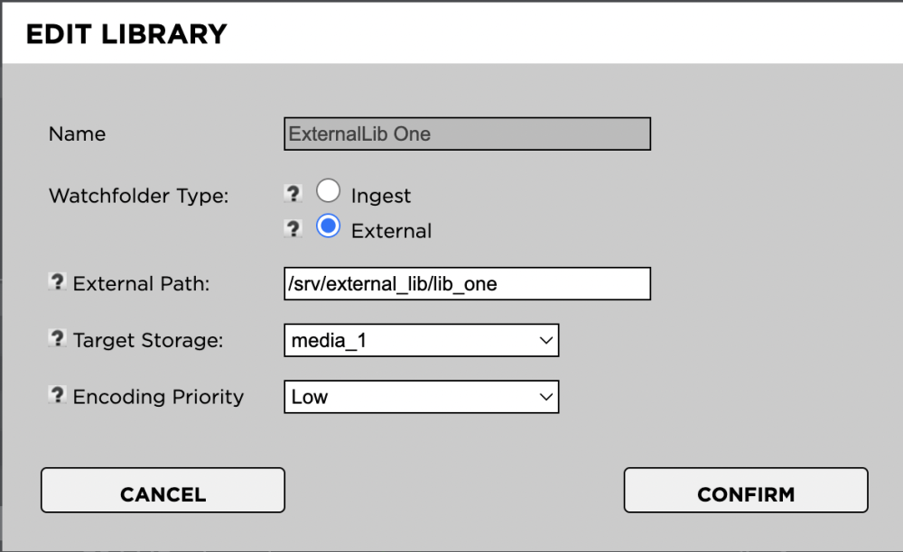 Configuring an External Library - Strawberry Manuals - Version 6.4