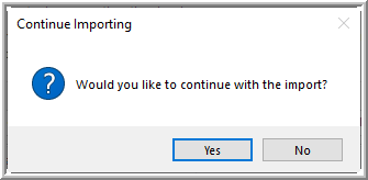 Continue Importing