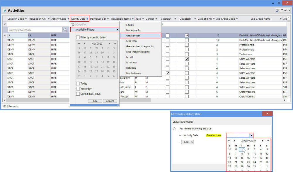 Filter By Date Filter By Date