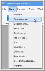 Census Areas Data Census Areas Data