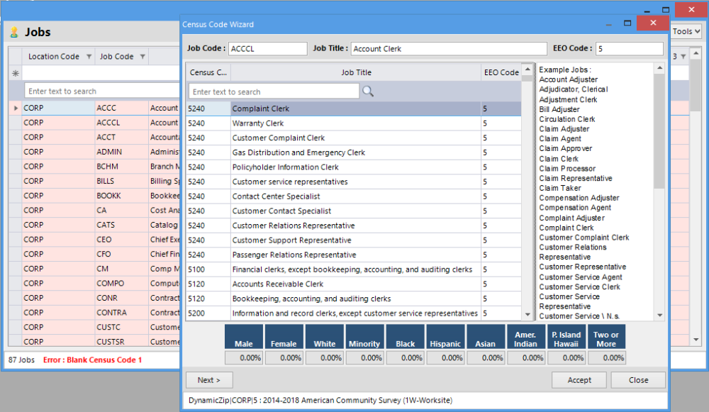 Interactive Census Code Wizard Interactive Census Code Wizard