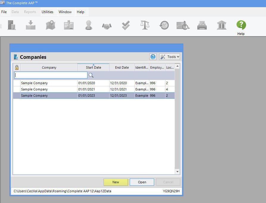Create a Company File - The Complete AAP™ Training Manual - 1