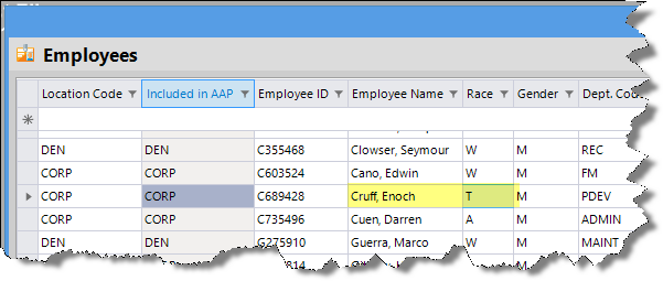 Enoch Cruff's Record After Re-Import