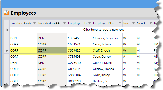 Enoch Cruff's Record Before Re-Import