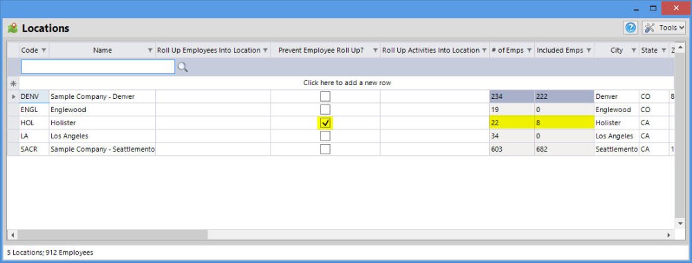 Hollister will have its own AAP Prevent Employee Rollup