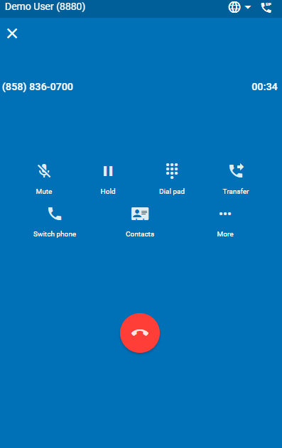 Making and Receiving calls - Support Center - WebPhone