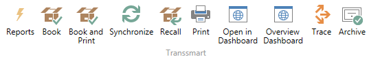 Figure 3-6: Using ShipIT, Transport Orders Actions List