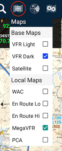 Map Selection menu