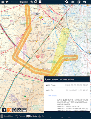 Upcoming Low Jet Route (LJR) example
