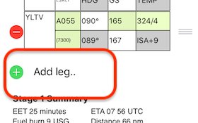 Add Leg option
