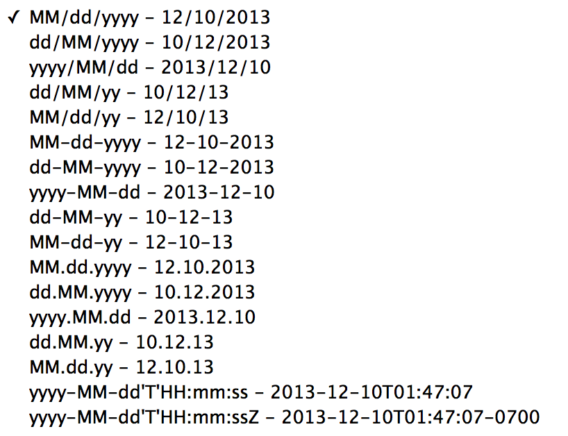 month day year format example