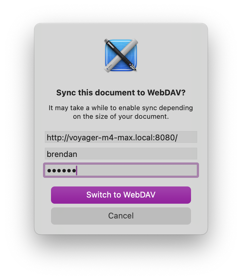 WebDAV Sync - Tap Forms Mac - Pro