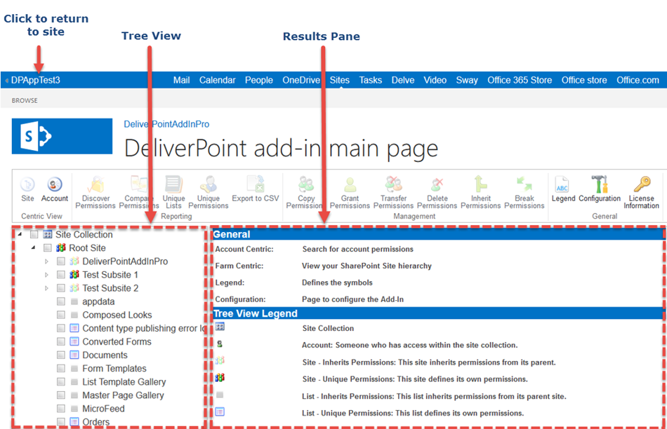 DeliverPoint Add-In Pro Main Page DeliverPoint Add-In Pro Main Page