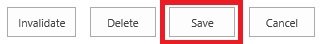 Invalidate Delete Save Cancel buttons Cick the Save button at the bottom of the page to save your Caching Engine Instance configurations.