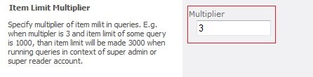 SharePoint 2010 Central Administration Cache Engine Item Limit Multipler Type value in Multiplier text box