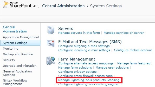 ca systemsettings manltlicensing2010