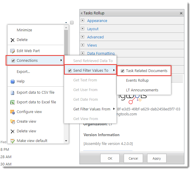 Web Part Connections Send Filter Values To Web Part Connections Send Filter Values To