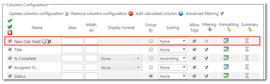 Calculated Column Calculated Column