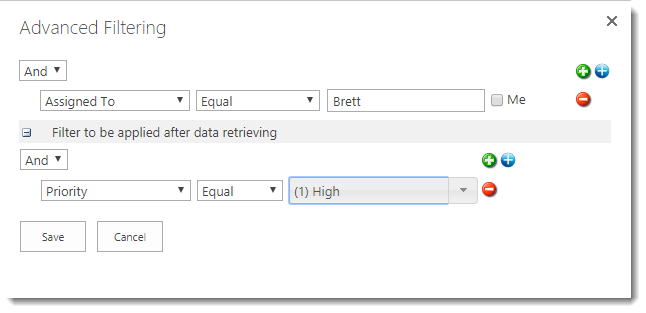 Lightning Conductore Advance Filtering Use the Columns tab to configure advance filtering