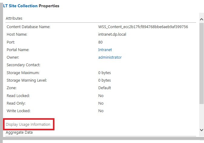Display Usage Informtion Display Usage Informtion
