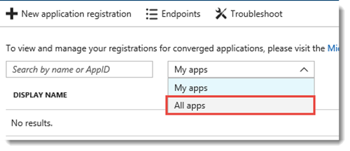 Azure Active Directory App Registration Display All Apps Azure Active Directory App Registration Display All Apps