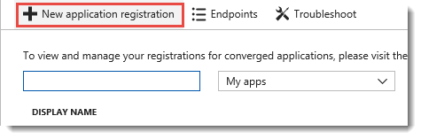 Azure Active Directory New App Registration Azure Active Directory New App Registration