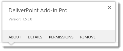 DeliverPoint Add-In Classic Experience Site Contents Callout DeliverPoint Add-In Classic Experience Site Contents Callout