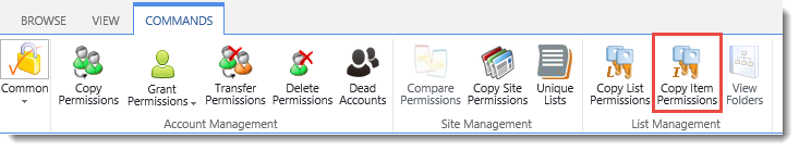 List Management Copy Item Permissions List Management Copy Item Permissions