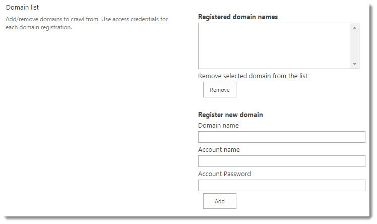 Register Domain List to be crawled Register Domain List to be crawled