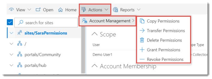 Account Management Options Account Management Options