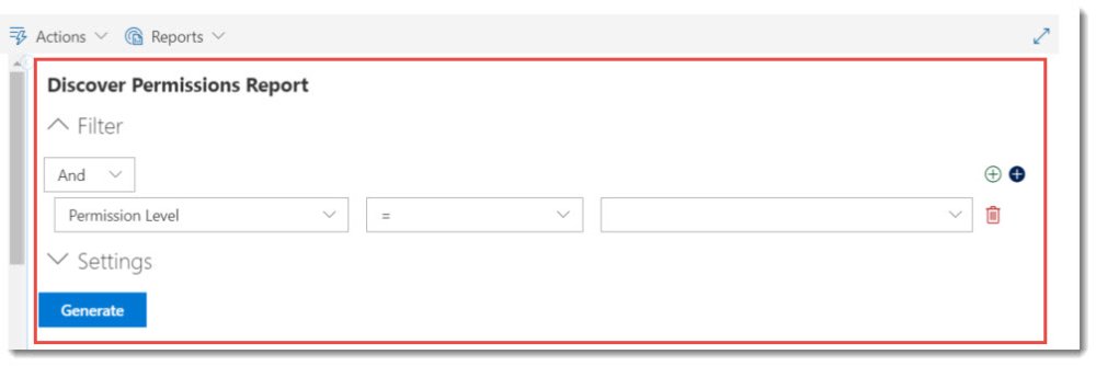 Discover Permissions Advanced Filter Settings Discover Permissions Advanced Filter Settings