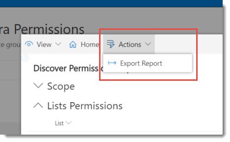 Export Report Export Report
