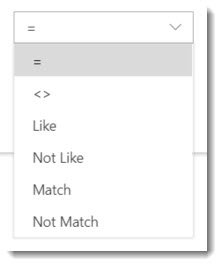 Operations menu Operations menu