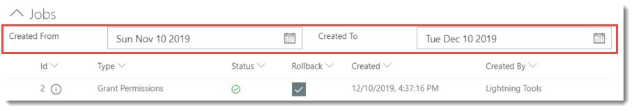 Job History Search Job History Search