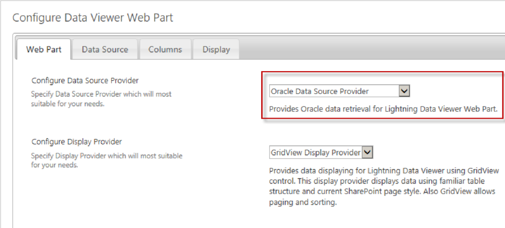Oracle datasource Oracle datasource