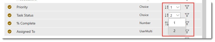 Column Sorting Priority